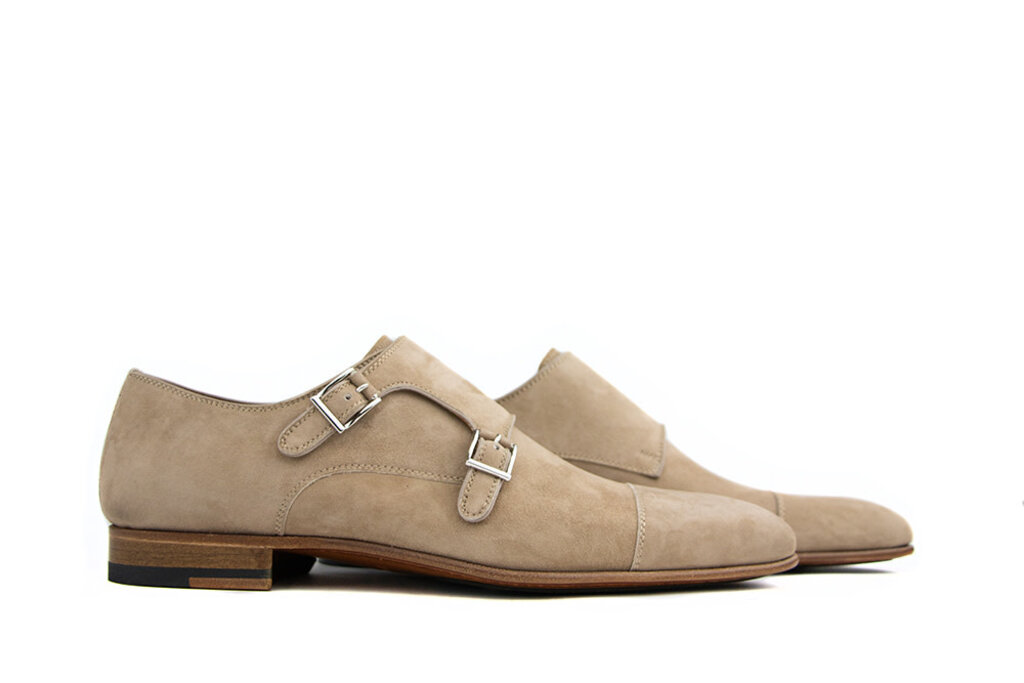 Magnanni Magnanni Monk Straps Ante Cabra Taupe