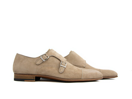Magnanni Magnanni Monk Straps Ante Cabra Taupe Magnanni Magnanni Monk Straps Ante Cabra Taupe