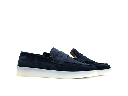 Blackstone Blackstone Loafer Enzo Navy Suede Blackstone Blackstone Loafer Enzo Navy Suede