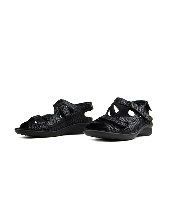 Durea Sandaal Antracite Print H-width