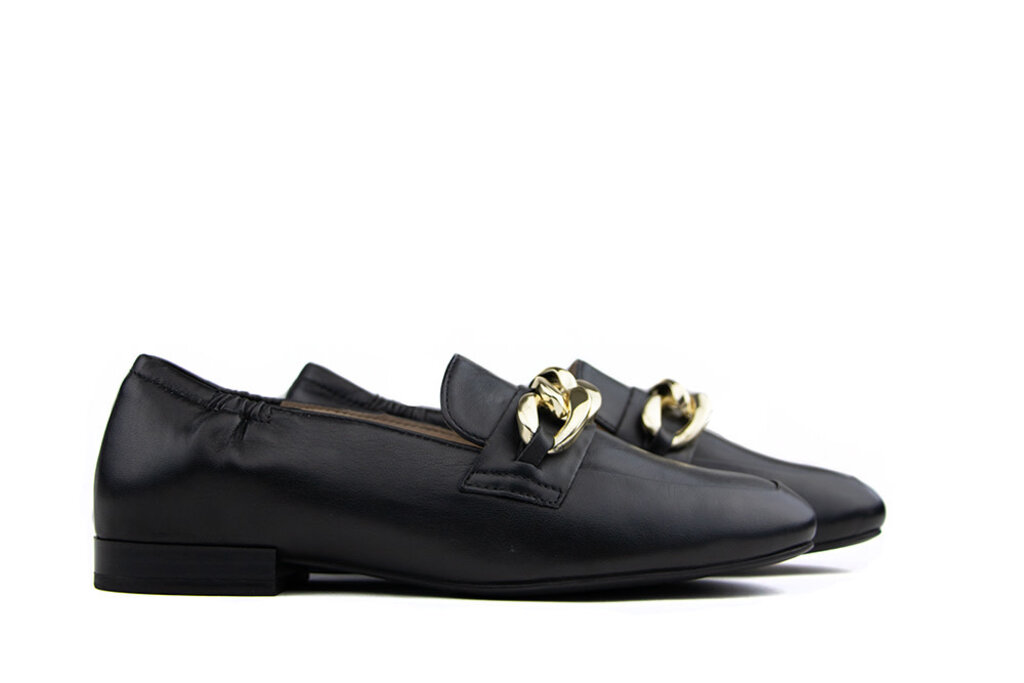 Ara Ara Loafer Chain Black Leather