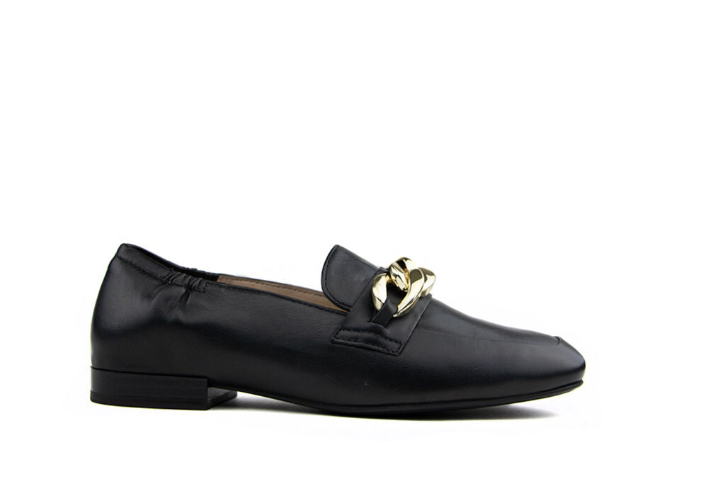 Ara Ara Loafer Chain Black Leather