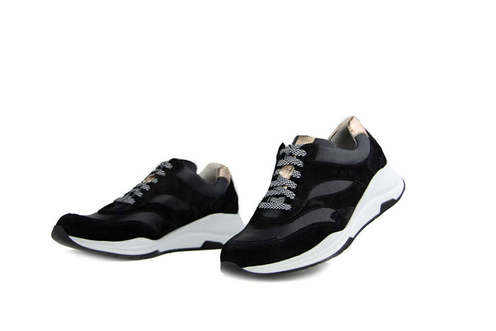 Durea Durea Sneaker Schwarz Champagne K-breite