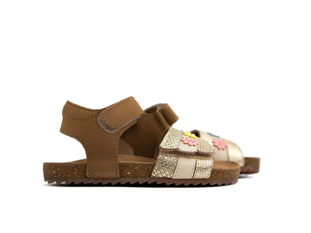 Shoesme Shoesme Sandaal Cognac Goud Shoesme Shoesme Sandaal Cognac Goud