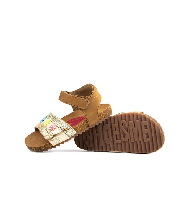 Shoesme Sandaal Cognac Goud
