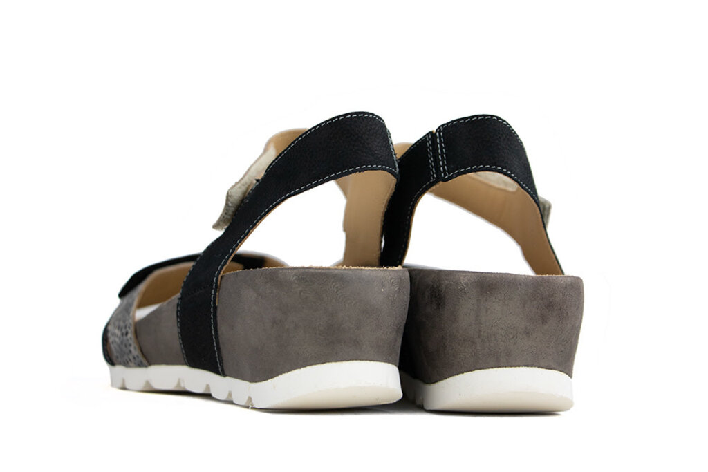 Durea Durea Sandal Black Taupe K-width