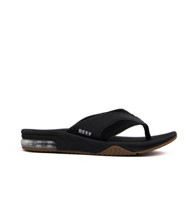 Reef Flip-Flops Kids Fanning Black Silver