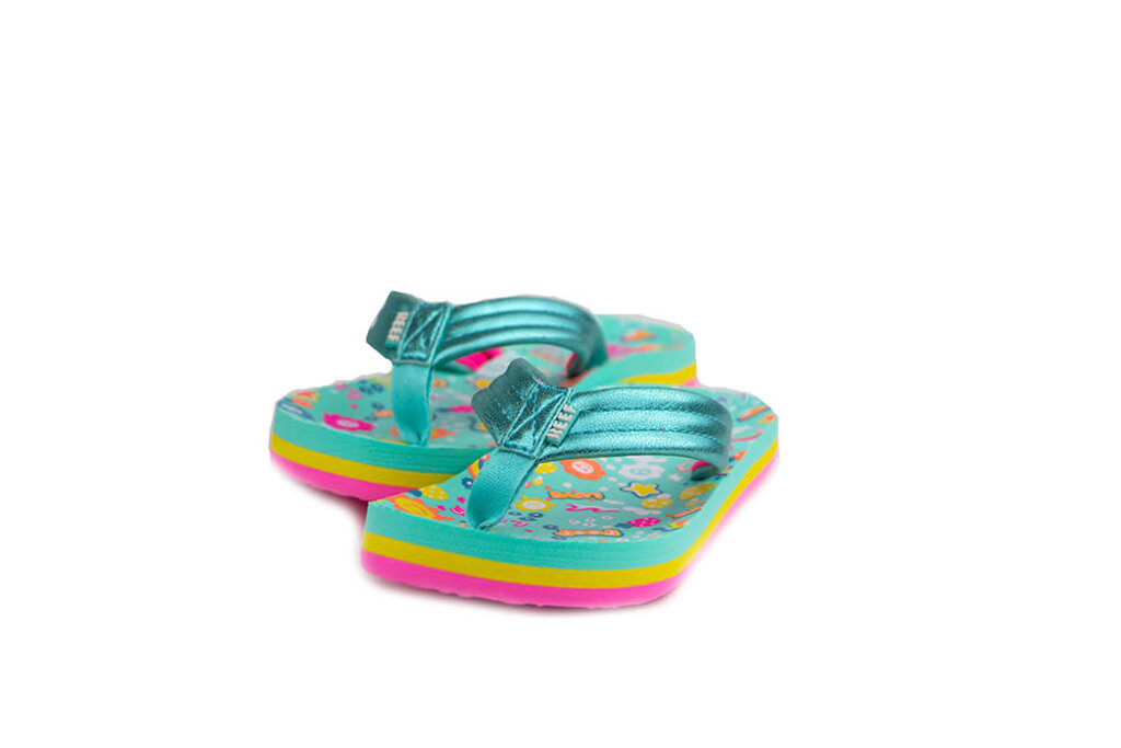 Reef Girls' Little Ahi Love Rainbow Flip-Flops (Toddler)