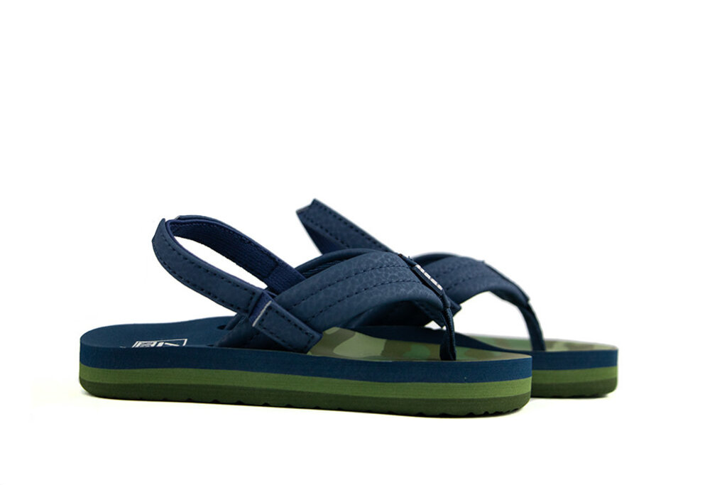 Reef Flip flops Little Ahi Navy Camo Worldwide Shipment Low