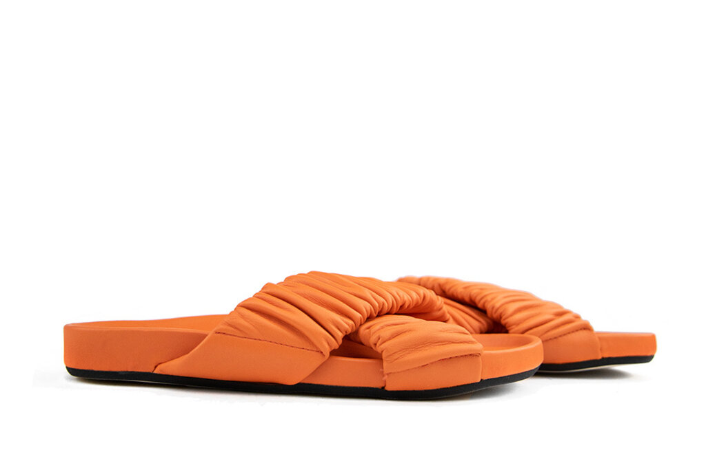 Nubikk Nubikk Kathy Ruffle Orange Leather
