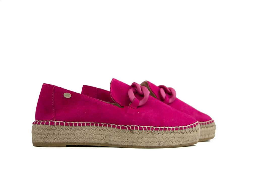 Fred de la Bretoniere Fred de la Bretoniere Espadrille  Loafer Luxery Fucshia