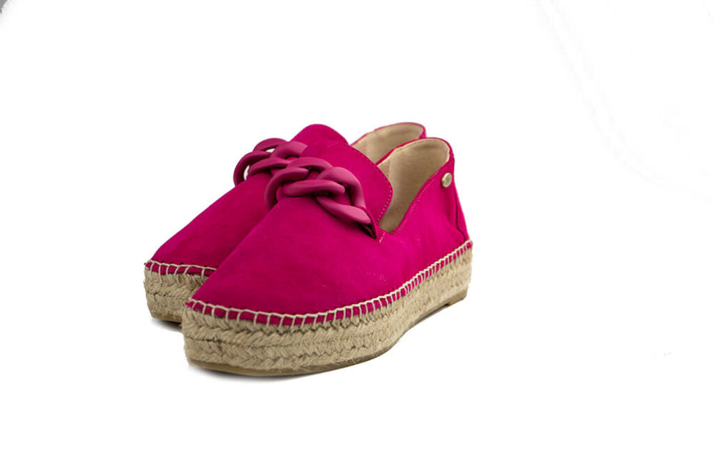 Fred de la Bretoniere Fred de la Bretoniere Espadrille  Loafer Luxery Fucshia