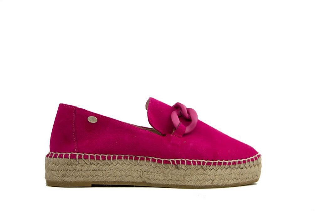 Fred de la Bretoniere Fred de la Bretoniere Espadrille  Loafer Luxery Fucshia