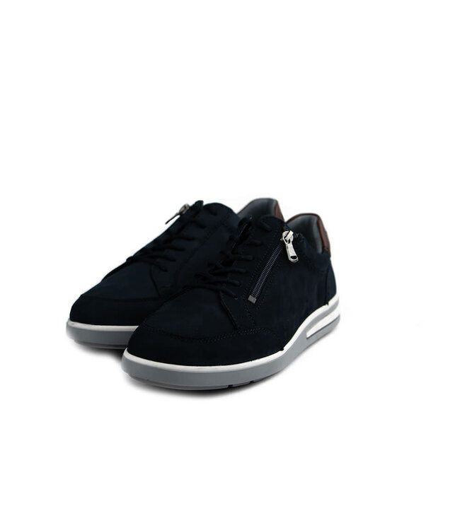 Waldlaufer Sneaker Klemens Marine Cognac