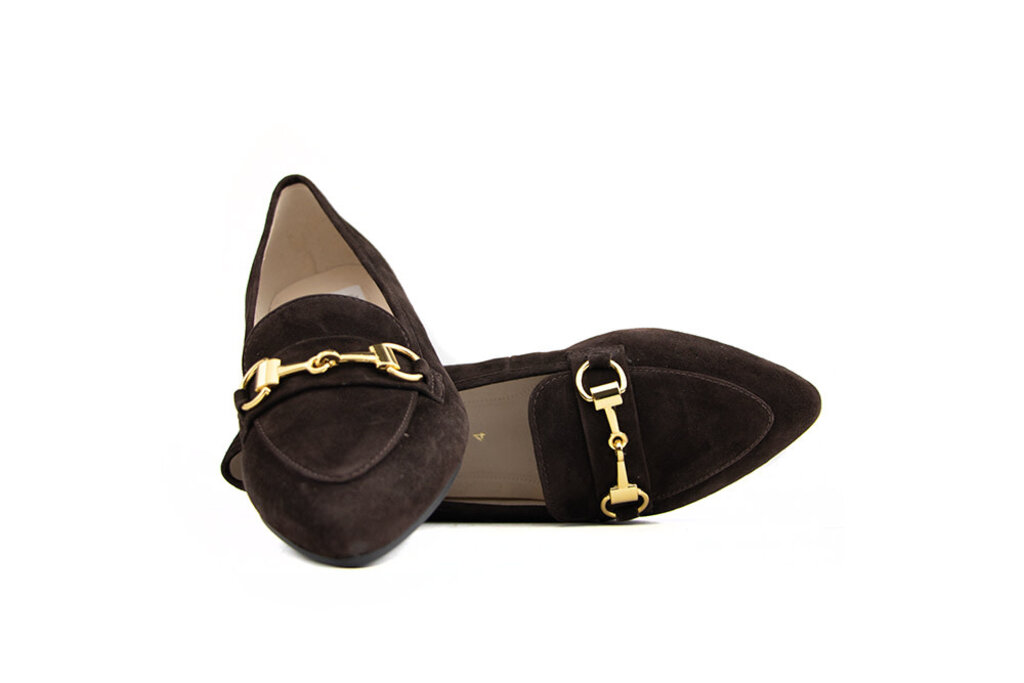 Gabor Gabor Loafers Bit Chocolate Brown Suede