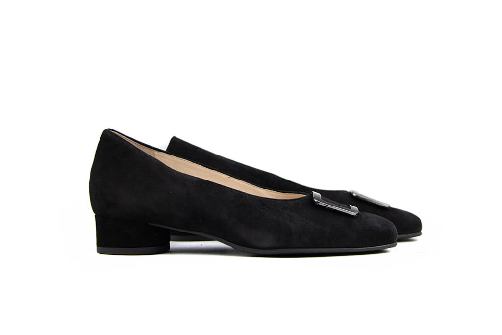 Hassia Hassia Pump Zwart Suede