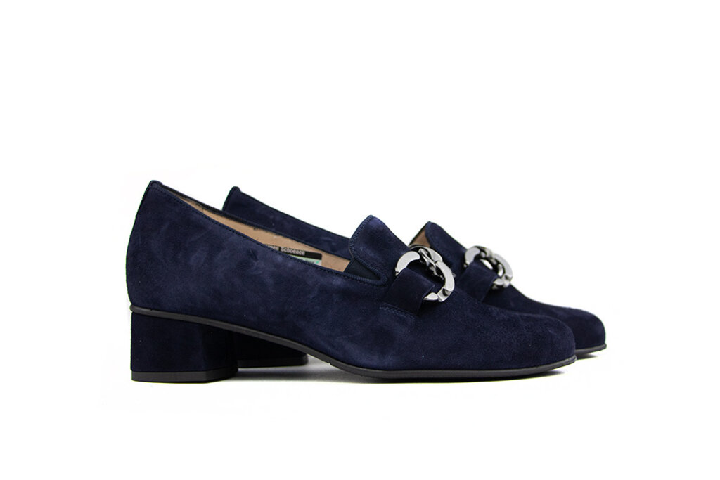 Hassia Hassia Pumps Ketting Blue Suede