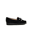 Hassia Loafer Ketting Schwarz Suede Pisa