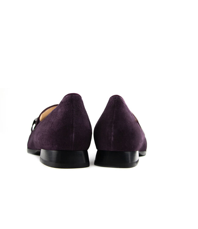Hassia Loafer Ketting Plum Suede Napoli