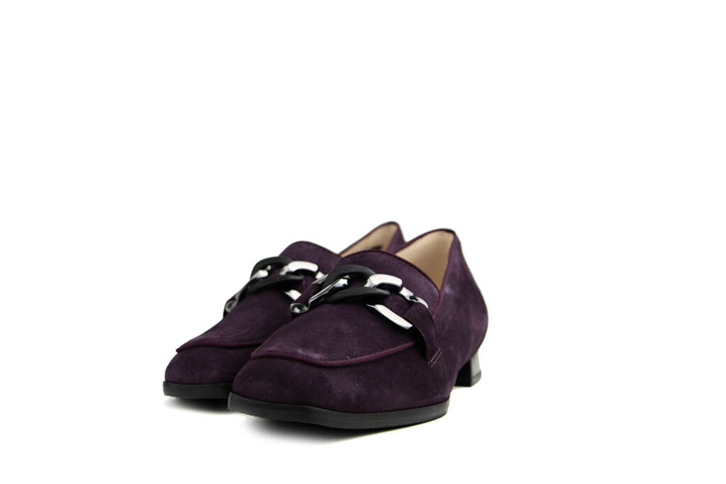 Hassia Hassia Loafer Ketting Plum Suede Napoli