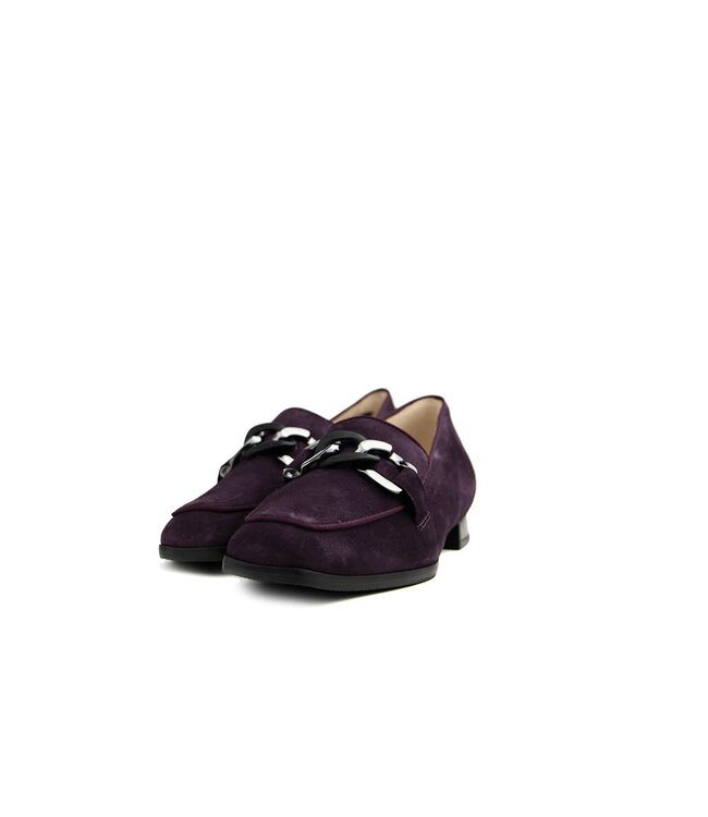 Hassia Loafer Ketting Plum Suede Napoli