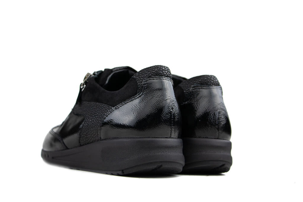 Durea Sneaker Black Lak Combi I Low Worldwide Shipment Fees Steenbergen Schoenen