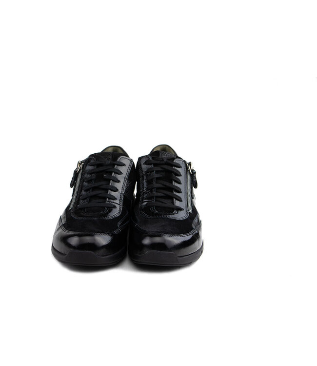 Durea Sneaker Zwart Lak Combi H-leest