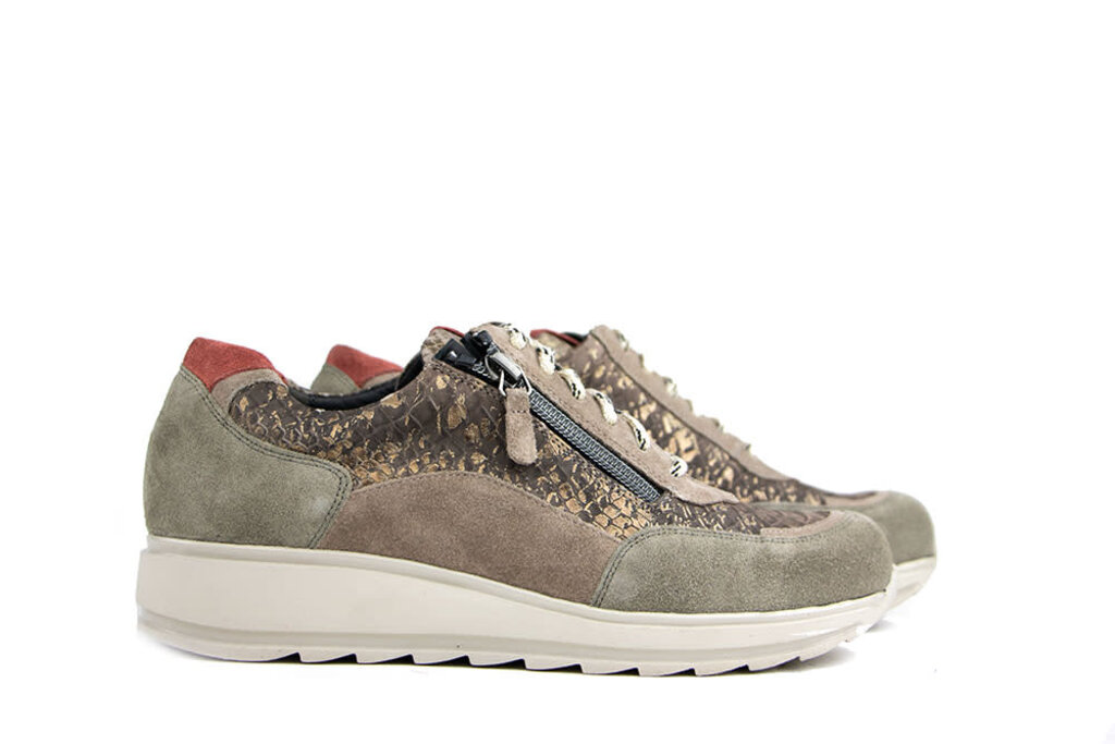 Durea Durea Sneaker Taupe Ardesia Oud Rose K-breite