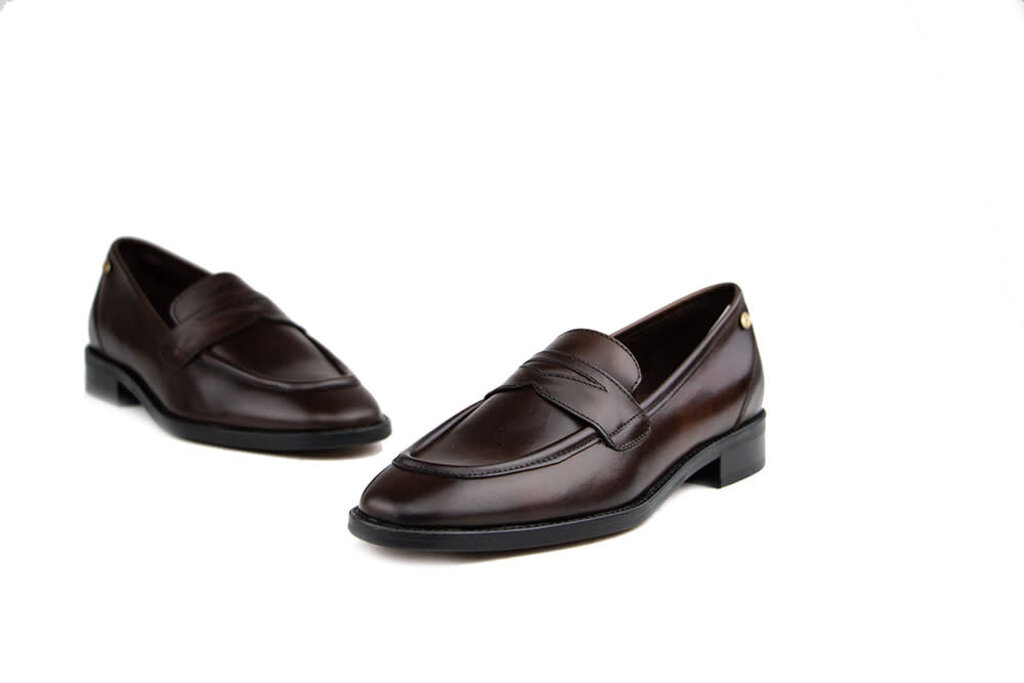 Fred de la Bretoniere Fred de la Bretoniere Mint Loafer Dark Brown