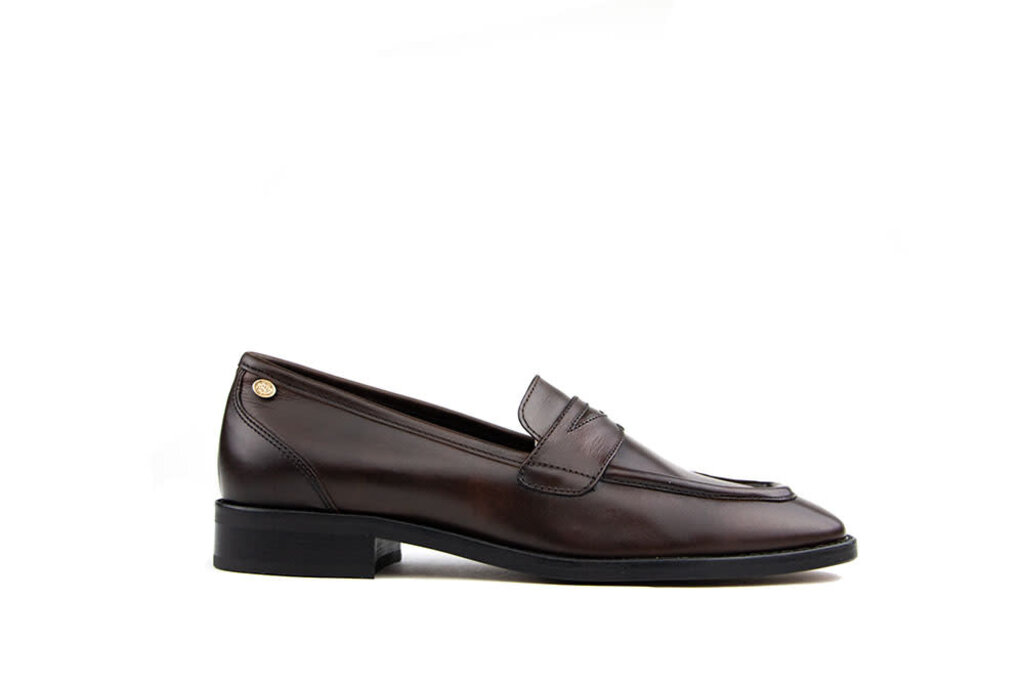 Fred de la Bretoniere Fred de la Bretoniere Mint Loafer Dark Brown