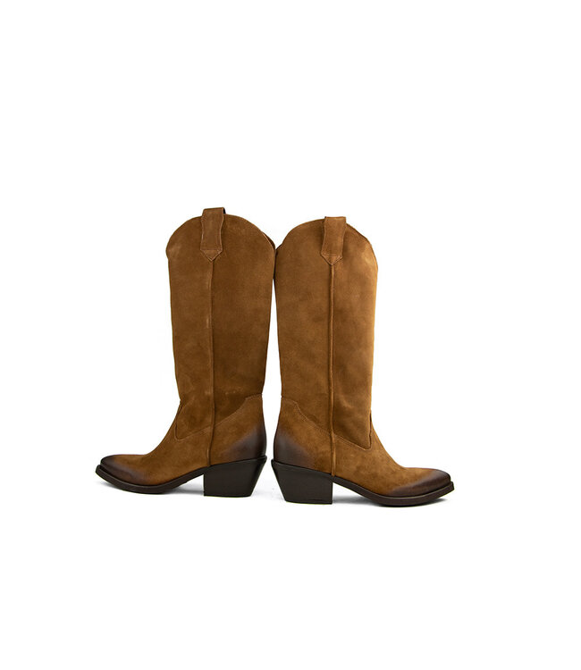 Lazamani Western Boot High Cognac