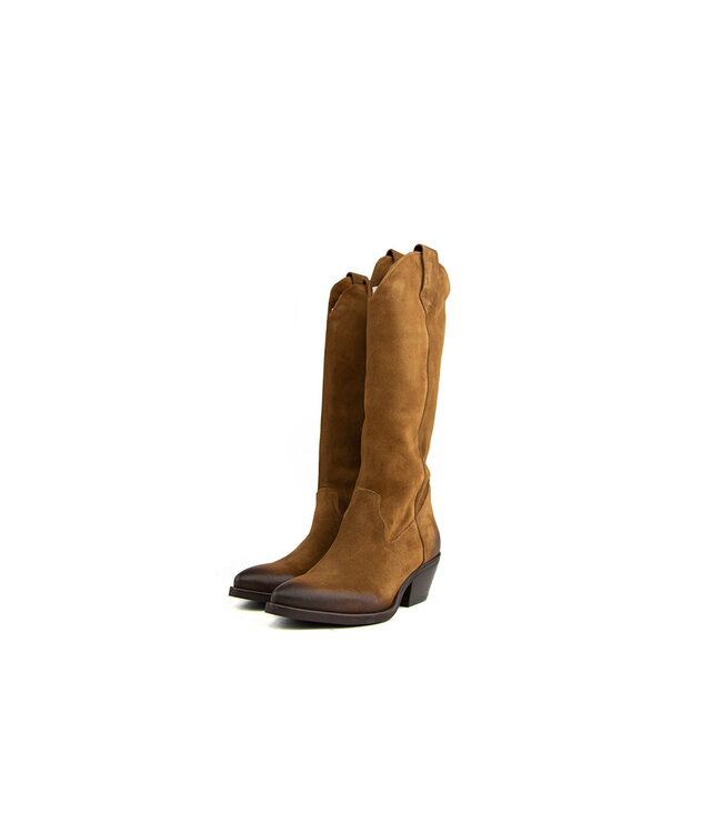 Lazamani Western Boot High Cognac