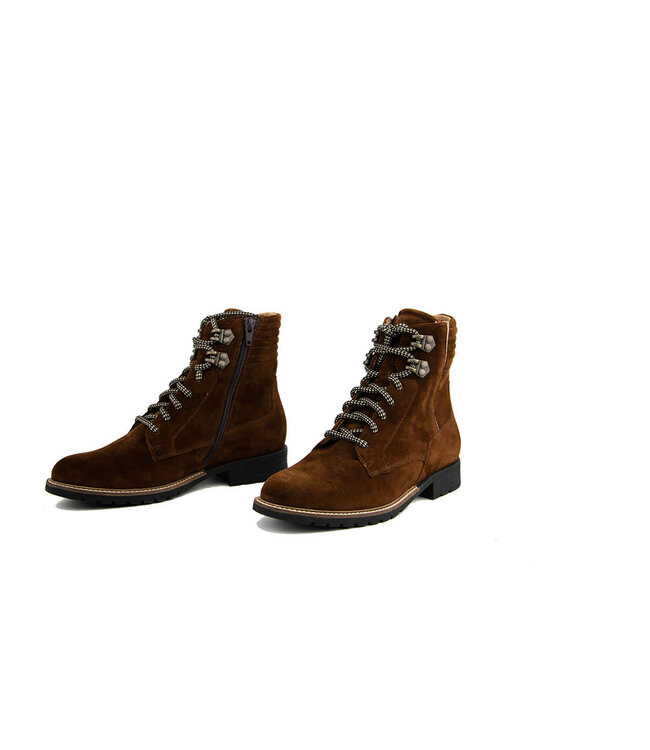 Durea Schnürstiefel Cognac Zand H-breite