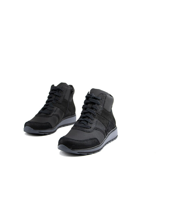 Durea Hoge Sneaker Zwart H-leest
