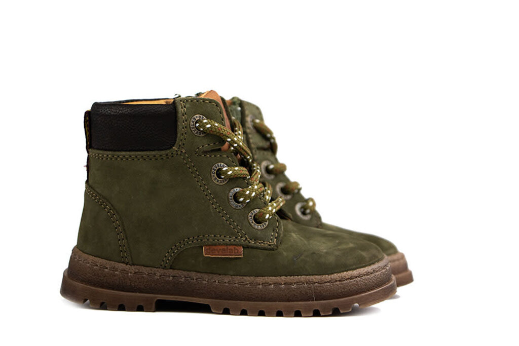 Develab Develab Schnürstiefel Khaki Nubuck