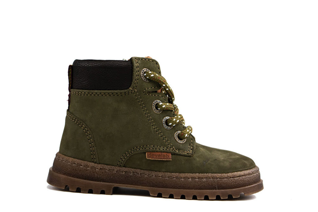 Develab Develab Schnürstiefel Khaki Nubuck