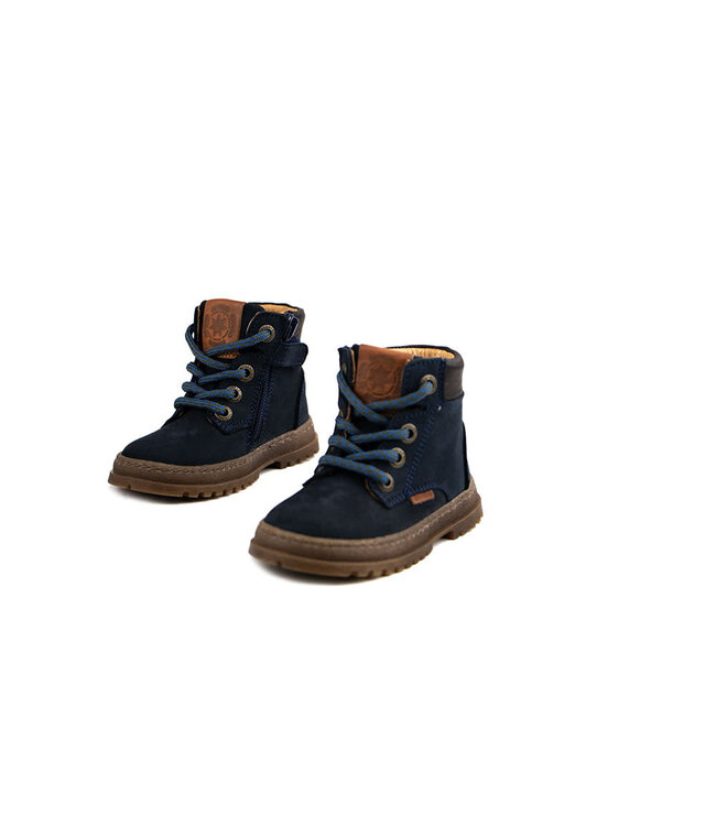 Develab Schnürstiefel Navy Nubuck