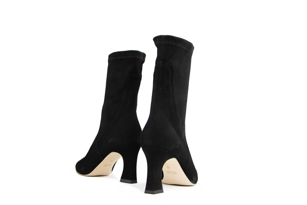 Lilian Lilian Korte Laars Black Suede Stretch