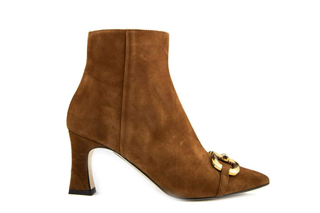 Lilian Lilian Enkellaars Bit Cognac Suede