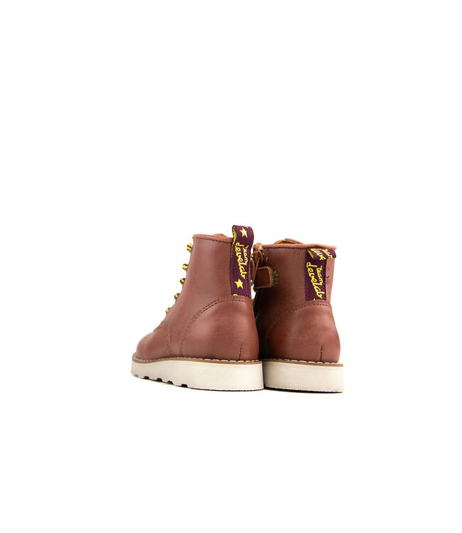 Develab Schnürstiefel Cognac Grained