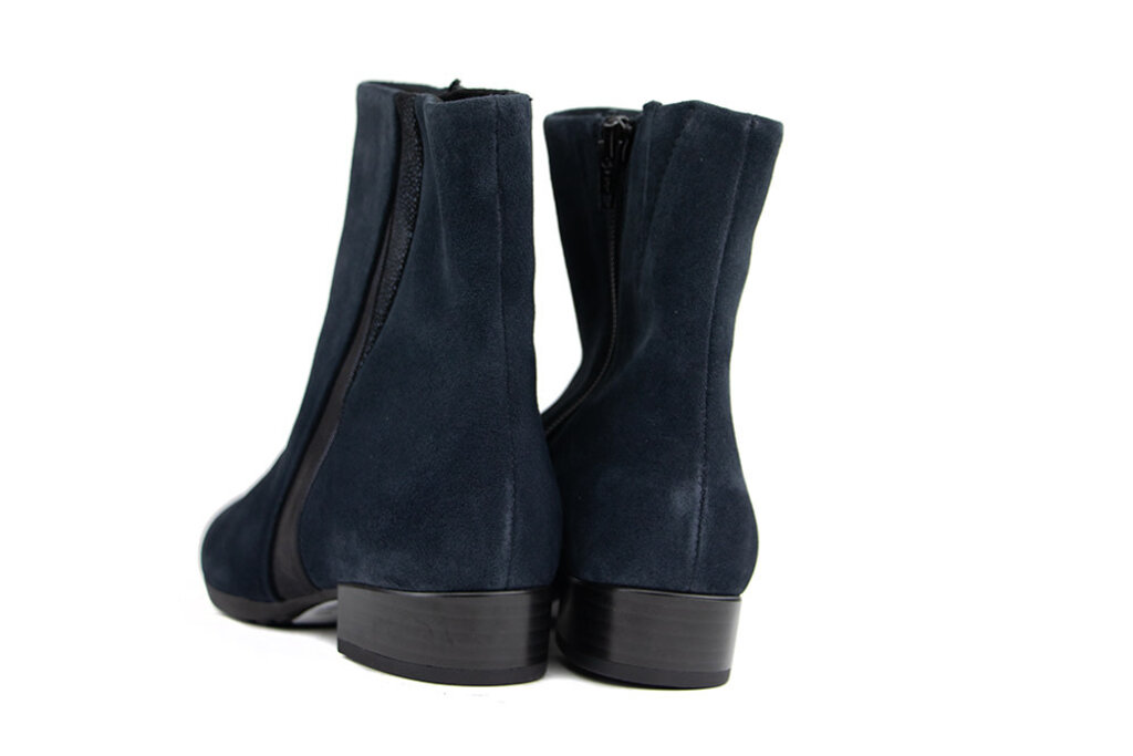 Gabor Gabor Ankle Boots Dark Blue Suede Combi