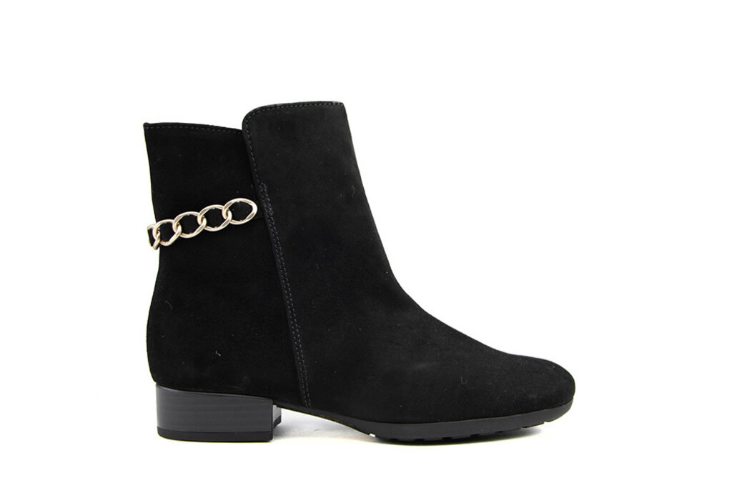 Gabor Gabor Ankle Boots Ketting Schwarz Suede