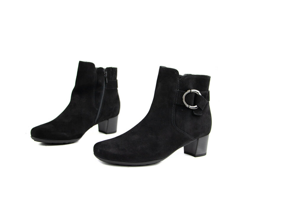 Gabor Gabor Ankle boots buckle Black Suede