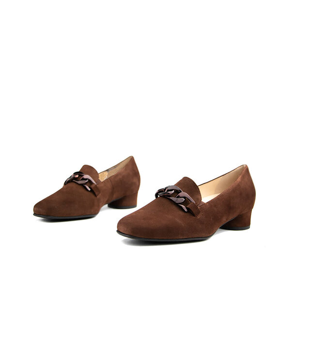 Hassia Pump Ketting Chestnut Suede Roma