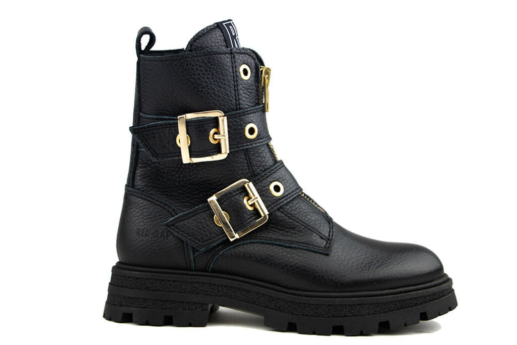 Red Rag Bikerboot Black Nappa I Low Worldwide Shipment Fees Steenbergen Schoenen