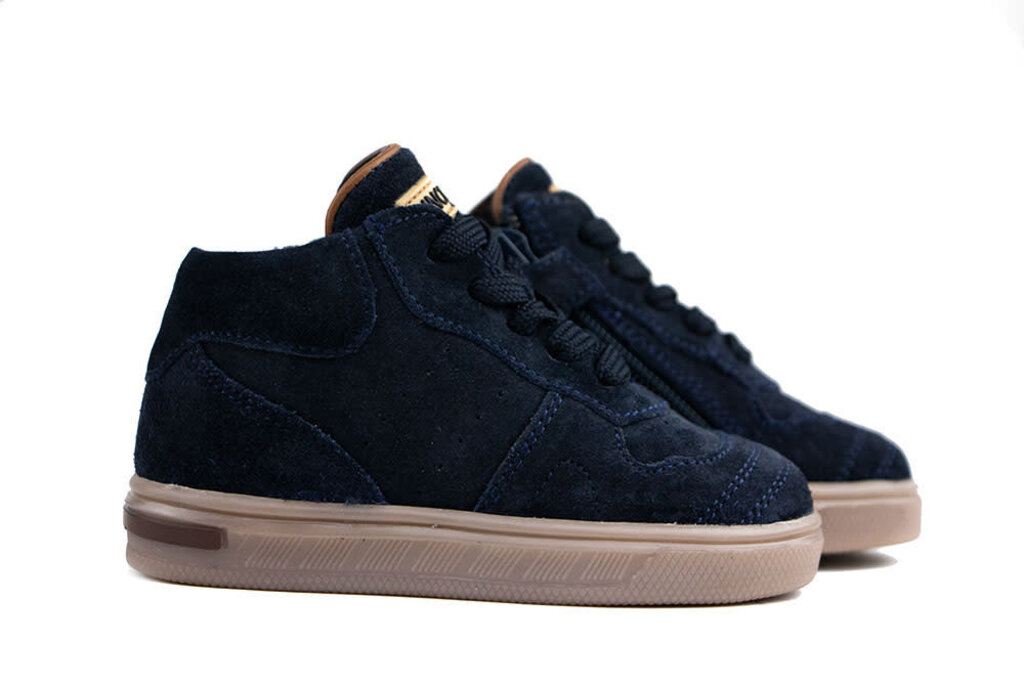 Pinocchio Pinocchio Hoge Sneaker Dark Blue Suede