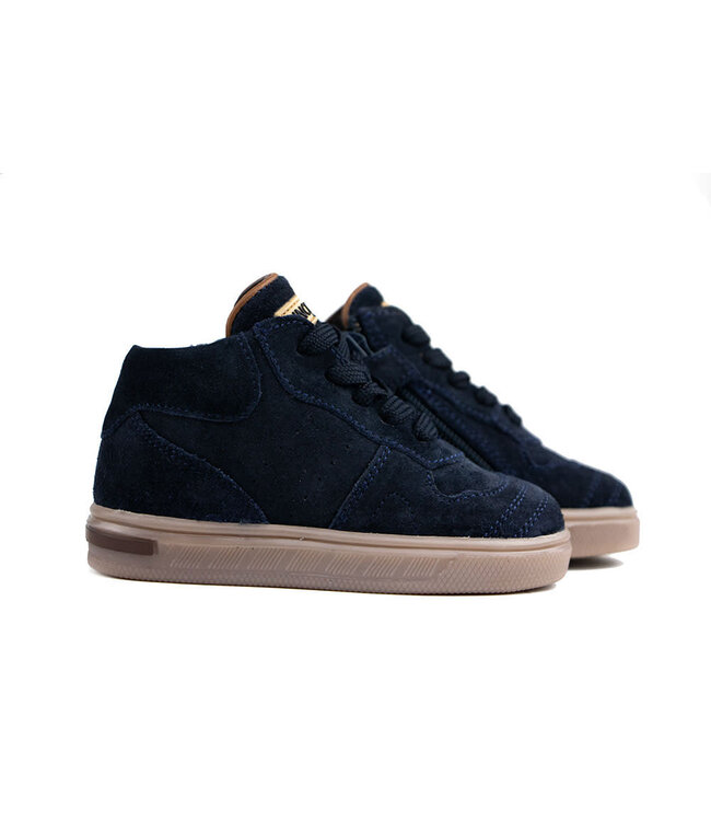 Pinocchio Hohe Sneaker Dark Blue Suede