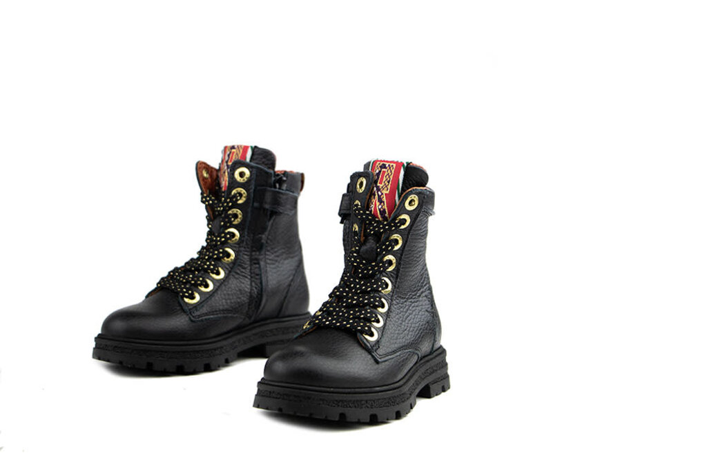 Red-Rag Red Rag Veterboot Black Nappa