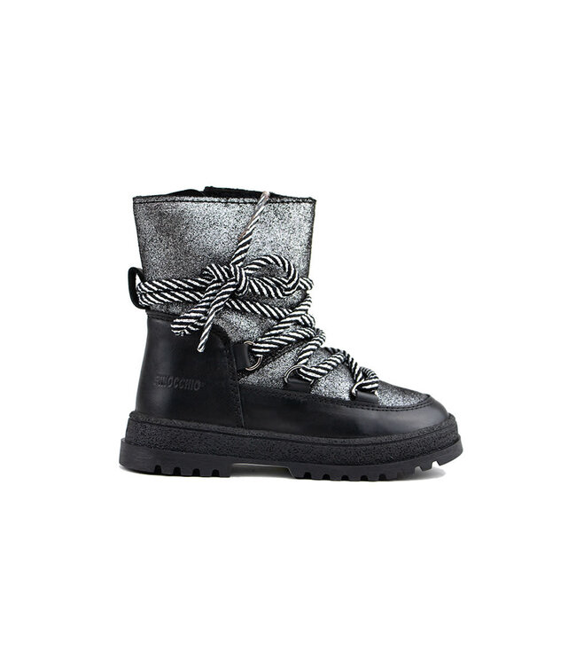Pinocchio Boot Dark Silver
