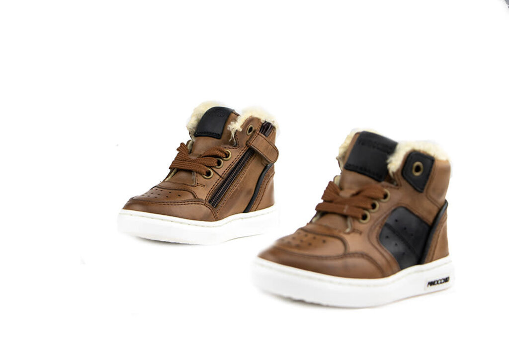 Pinocchio Pinocchio Hoge Sneaker Mid Brown Combi